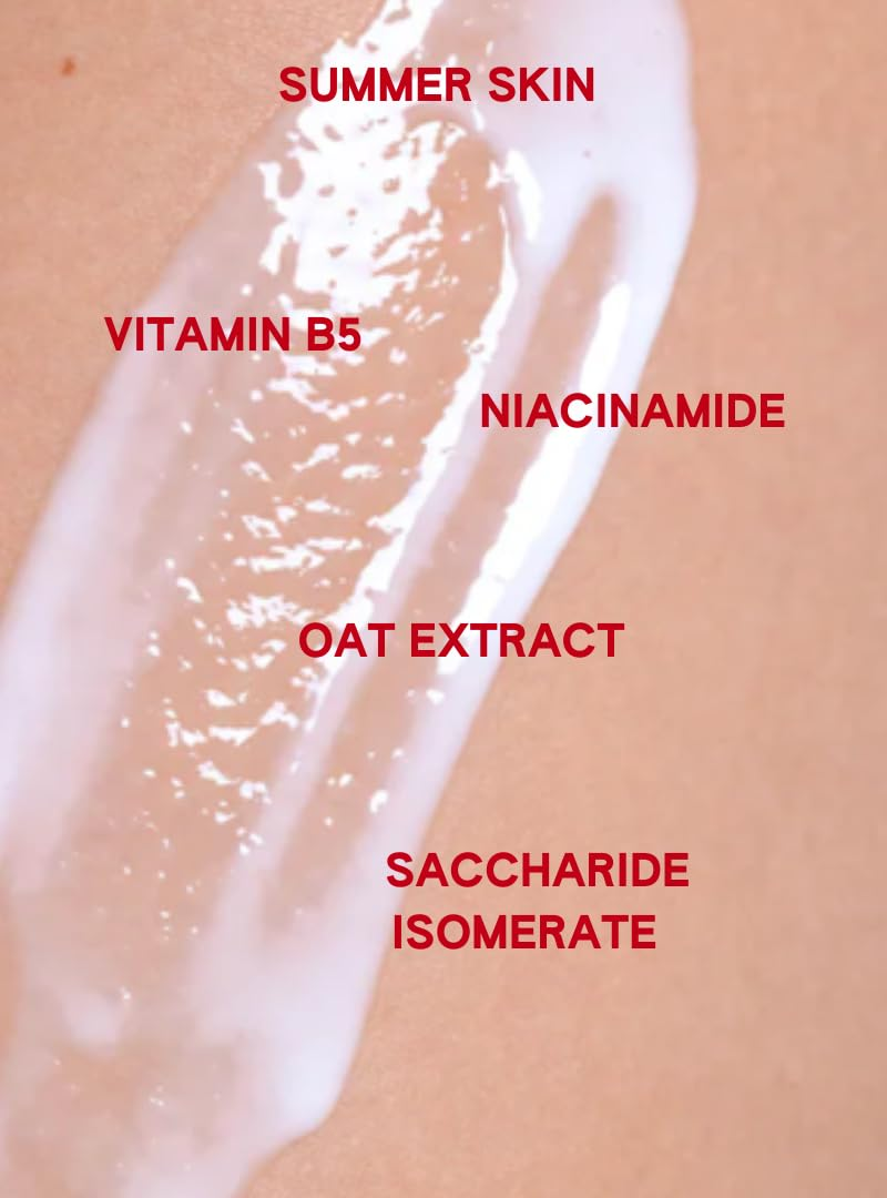 ABL AMÉ Summer Skin Body Serum/Lotion Hybrid - Hydrating, Softening and Repairing Body Lotion- Niacinamide + Saccharide Isomerate + Vitamin B5 + Oat Extract - 150ml/5.1 Fl oz.