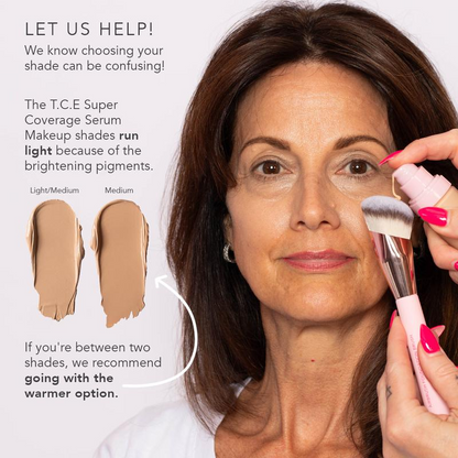 T.C.E Super Coverage 🛡️ Serum 💧 Makeup with Peptides 🔬 Concealer Foundation 💄