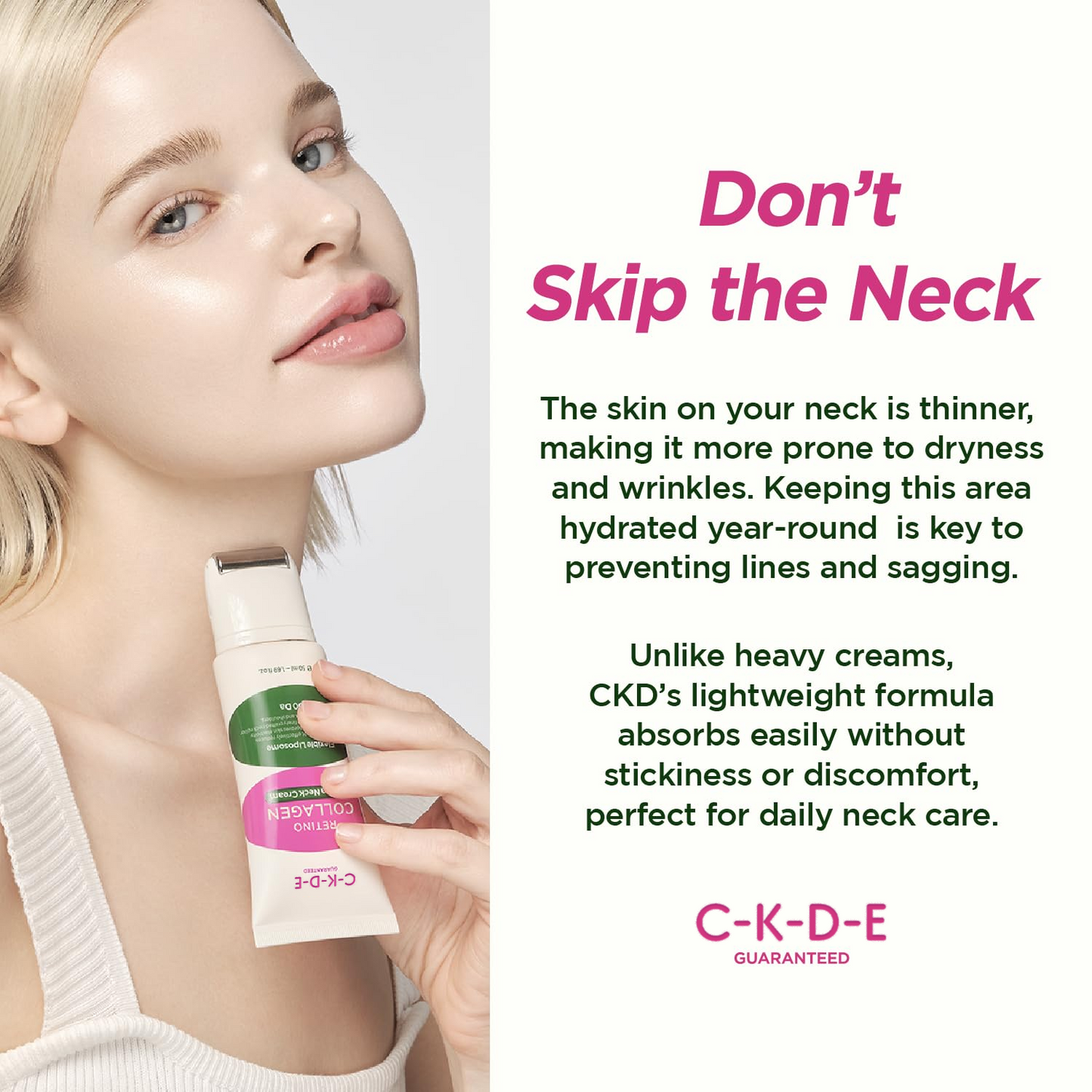 CKDE 🎉（🎇Retino Collagen Gua Sha Neck Cream - Firming Cream for Neck and Jawline Tightening.🎇）1.69 fl oz.