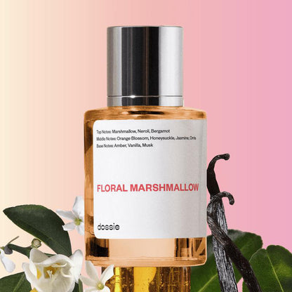 Floral Marshmallow, Dossie, Women Perfume, 50ml-100ml-150ml, Eau de Parfum, Marshmallow, Neroli, Honeysuckle, Jasmine, Orris, Amber, Vanilla, Musk