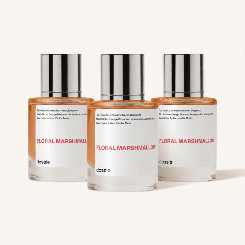 Floral Marshmallow, Dossie, Women Perfume, 50ml-100ml-150ml, Eau de Parfum, Marshmallow, Neroli, Honeysuckle, Jasmine, Orris, Amber, Vanilla, Musk