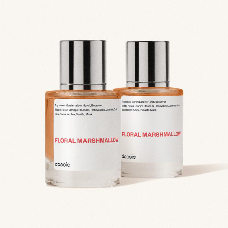 Floral Marshmallow, Dossie, Women Perfume, 50ml-100ml-150ml, Eau de Parfum, Marshmallow, Neroli, Honeysuckle, Jasmine, Orris, Amber, Vanilla, Musk