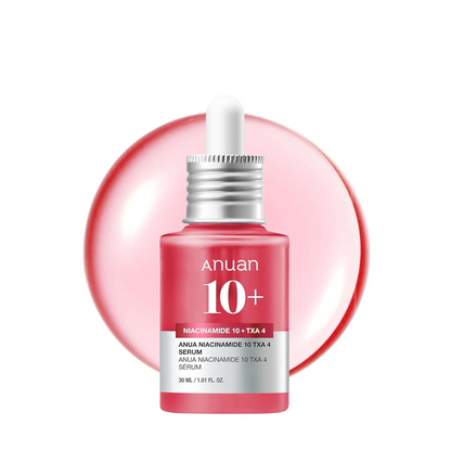 ANUAN Niacinamide 10 + TXA 4 Serum, Hyaluronic Acid, Tranexamic acid, Vitamin B12, Facial Serum for Glass Skin, Clarifying, Radiant Complexion with Natural Color, Korean Skin Care (30ml /1.01 fl.oz)