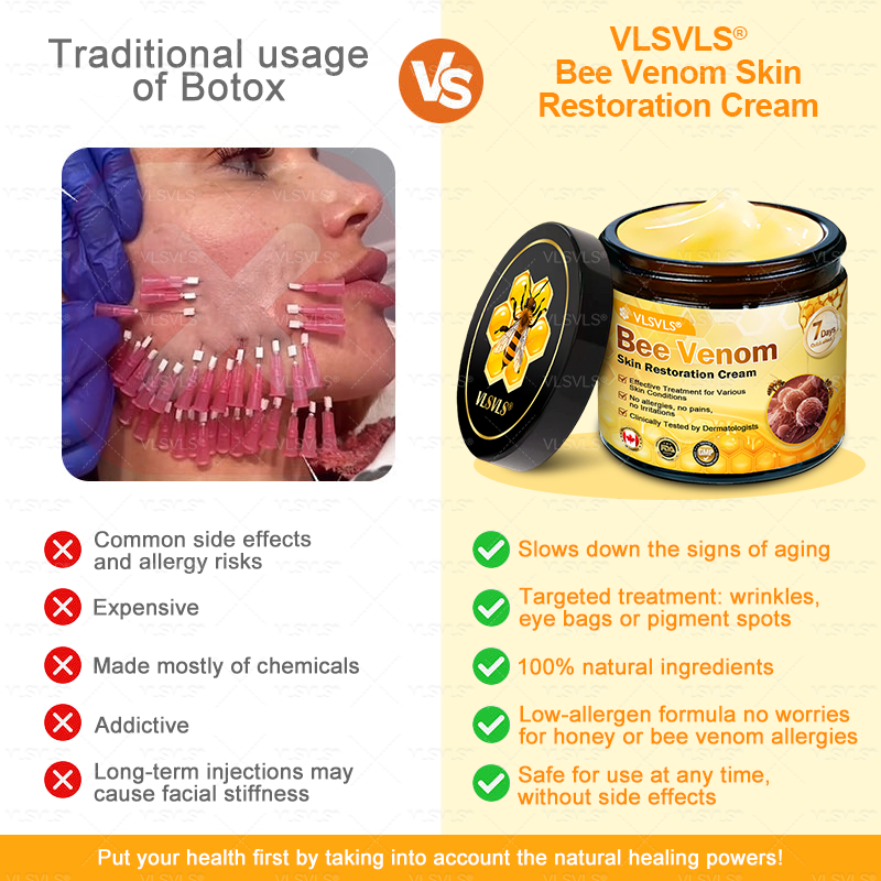 Made and Shipped from Canada 🎁 VLSVLS® Bee Venom Skin Restoration Cream 🔥 LAST DAY 80% OFF