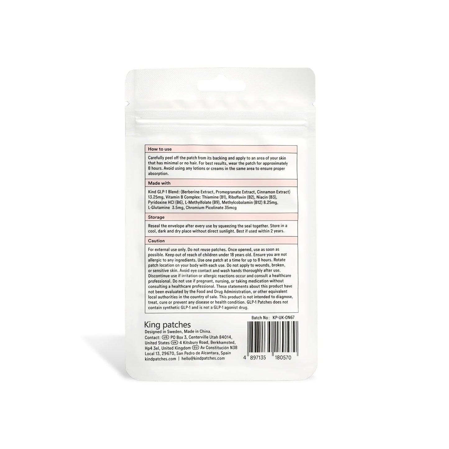 GLP-1Pat 🎊-slimming,skin Tightening, Bloodsugar support, NoInjection,7- Day Result