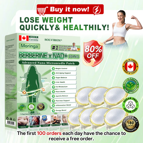 𝐂𝐀 𝐃𝐨𝐜𝐭𝐨𝐫 𝐑𝐞𝐜𝐨𝐦𝐦𝐞𝐧𝐝𝐞𝐝🧪|𝐒𝐎𝐋𝐕𝐈𝐑𝐎𝐍® 𝐌𝐨𝐫𝐢𝐧𝐠𝐚 𝐁𝐞𝐫𝐛𝐞𝐫𝐢𝐧𝐞 × 𝐍𝐀𝐃⁺ 𝟏𝟎-𝐢𝐧-𝟏 𝑨𝒅𝒗𝒂𝒏𝒄𝒆𝒅 𝐍𝐚𝐧𝐨 𝑴𝒊𝒄𝒓𝒐𝒏𝒆𝒆𝒅𝒍𝒆 𝐏𝐚𝐭𝐜𝐡 (𝐉𝐮𝐬𝐭 𝐨𝐧𝐜𝐞 𝐚 𝐝𝐚𝐲, 𝐯𝐢𝐬𝐢𝐛𝐥𝐞 𝐜𝐡𝐚𝐧𝐠𝐞𝐬 𝐢𝐧 𝟕 𝐝𝐚𝐲𝐬)