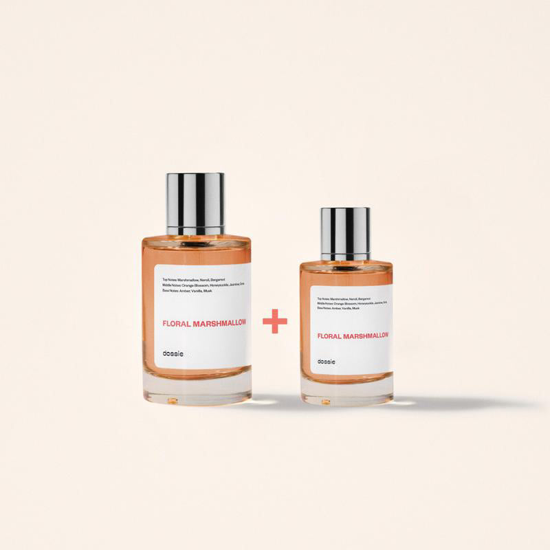 Floral Marshmallow, Dossie, Women Perfume, 50ml-100ml-150ml, Eau de Parfum, Marshmallow, Neroli, Honeysuckle, Jasmine, Orris, Amber, Vanilla, Musk