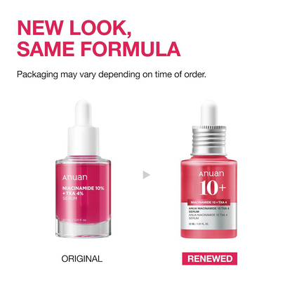 ANUAN Niacinamide 10 + TXA 4 Serum, Hyaluronic Acid, Tranexamic acid, Vitamin B12, Facial Serum for Glass Skin, Clarifying, Radiant Complexion with Natural Color, Korean Skin Care (30ml /1.01 fl.oz)