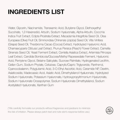 ANUAN Niacinamide 10 + TXA 4 Serum, Hyaluronic Acid, Tranexamic acid, Vitamin B12, Facial Serum for Glass Skin, Clarifying, Radiant Complexion with Natural Color, Korean Skin Care (30ml /1.01 fl.oz)