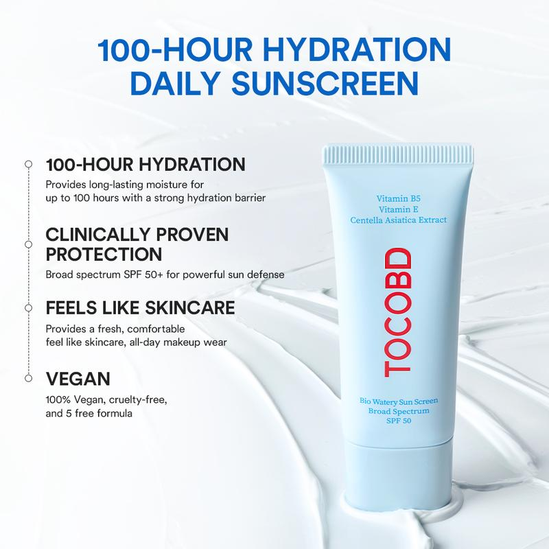 [TOCOBD Official] Korean SPF Duo – Sun Stick & Watery Sun Cream SPF50 Skin Repair Lightweight Sunscreen Dúo Solar Protector solar en barra Protector solar en crema FPS 50