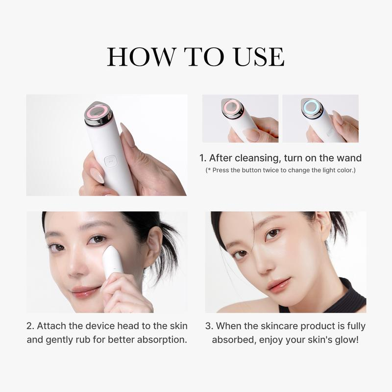 [medioube] MINI Booster Pro | K-beauty Affordable Device for After Spot & Soothing Care, Portable, Beginner-friendly, Clear Glass Glow Skin